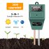 Soil Tester Meter 3 in 1 Test Kit for Moisture Light pH for Home and Garden Lawn Farm Plants Herbs Gardening Tools