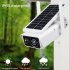 Solar Camera Wireless Outdoor WiFi 8W Solar Battery Powered 3MP Security Camera With Solar Panel For Home Office School with 2 batteries