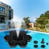 Solar  Fountain Powered Water Pump Floating Pump For Outdoor Pond Garden Pool black