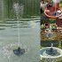 Solar  Fountain Powered Water Pump Floating Pump For Outdoor Pond Garden Pool black