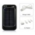 Solar Power Bank   Portable Power Bank with Solar Charging Polycrystalline technology that supports 1A and 2A 