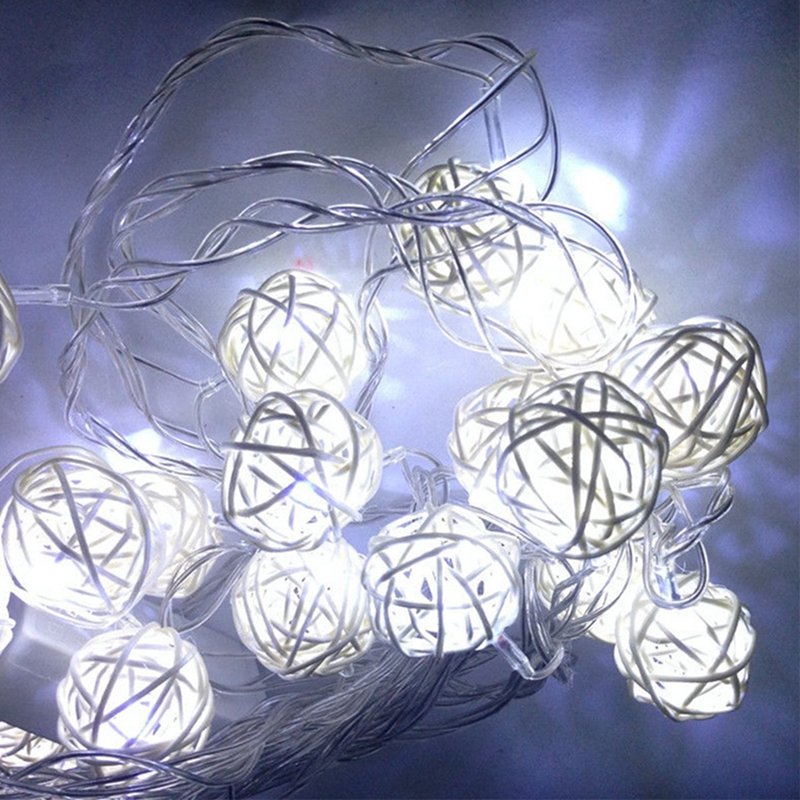 Solar Powered String Lights,20ft 30 PCS LED Waterproof Fairy Christmas Lights  Multicolor