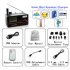 Solar Mini Speaker Charger   MP3 Player   Alarm Clock  Black 