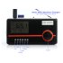 Solar Mini Speaker Charger   MP3 Player   Alarm Clock  Black 