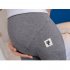 Solid Color Kitten Pattern Cropped Trousers for Pregnant Woman Support Abdomen Dark gray L