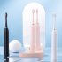 Sonic Electric Toothbrush Waterproof Usb Rechargeable Automatic Soft Bristle Tooth Brush With 4 Brush Heads Black