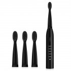 Sonic Wave USB Charging 5 Modes Adults Home Ultrasonic Electric Toothbrush black
