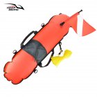 Spearfishing Scuba Diving Inflation Buoy Signal Float Ball + Diving Flag Freediving Gear <span style='color:#F7840C'>Equipment</span> Orange