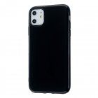 For iPhone 11/11 Pro/11 Pro Max Smartphone Cover Slim Fit Glossy TPU <span style='color:#F7840C'>Phone</span> <span style='color:#F7840C'>Case</span> Full Body Protection Shell Bright black