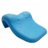 Sponge Neck Pillow Portable High Elasticity Ergonomic Curved Design Neck Relaxer Corrector For Pain Relief Blue