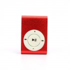 Sport Clip-type Mini Mp3 Player Stereo Music Speaker Usb Charging Cable 3.5mm Headphones Supports Tf Cards Red