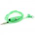 Sport Glow Stereo LED Flash Light Earphone Earbud Headset for Phones  In ear green
