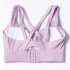 Sports Bra For Women Padded Support Criss Cross Strappy High Impact Quick drying Bras For Yoga Exercise Athletic Light purple S  42 5 47 5kg 