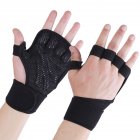 Sports Weight Lifting Workout Gloves With Wrist Wraps For Men Women Fitness Gloves For Gym Training Hand Support Weightlifting L