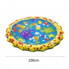 Sprinkler Pad For Kids 39'' Sprinkler Play Mat Outdoor Pool Party Water Play Toys Water Play Game For Kids Pets 100CM