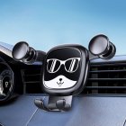 Stable Anti-shake Car Air Outlet Mobile Phone  Holder Cartoon Creative Cell Phone Stand Support Compatible For Iphone Samsung Huawei Xiaomi Grim dog