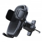 Stable Gravity Car Phone Holder 360 Degree Rotating Air Outlet Gps Mount Stand Metal Hook Bracket A193+x158 black
