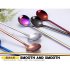 Stainless Steel Stirring Spoon Dig Spoon with Long Handle for Bar Mug Coffee Cup Black  24cm 