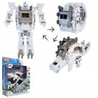Steel Dragon Robot Electronic Watch Toys For Children Stegosaurus (silver white)