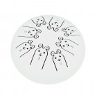 Steel Tongue Drum 8 Notes 5 Inches Handpan Drums Percussion Instrument With Gig Bag Music Book Mallets Rabbit-White