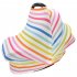 Stretchy Baby Car Seat Cover Multiuse   Nursing Breastfeeding Covers Rainbow Car Seat Canopies  Thin strip One size
