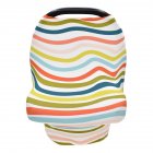 Stretchy Baby <span style='color:#F7840C'>Car</span> <span style='color:#F7840C'>Seat</span> Cover Multiuse - Nursing Breastfeeding Covers Rainbow <span style='color:#F7840C'>Car</span> <span style='color:#F7840C'>Seat</span> Canopies wave_One size