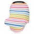 Stretchy Baby Car Seat Cover Multiuse   Nursing Breastfeeding Covers Rainbow Car Seat Canopies  Thin strip One size