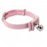 Stylish Cute Pet Dog Cat Bell Bowknot Collar Adjustable Necklace Pet Supplies Pink