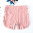Summer Safety Pants For Girls Cotton Breathable Stretchy Bottoming Shorts For 3-10 Years Old Children pink 9-10Y 140