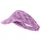 Summer Sun Visor Hat For Men Women Empty Top Sunshade Sweat-absorbing Breathable Cap For Outdoor Cycling Running Purple