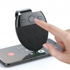 Sun Visor Bluetooth-compatible 5.0 Wireless Hands-free Car Kit Speaker Phonenhd Driving Voice Calling Black