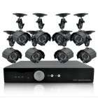 Surveillance kit complete with 8 Night Vision Security Cameras and 1TB hard drive for video recording
