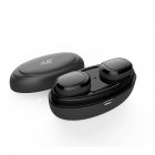 T12 TWS Wireless Earphone Dual Earbud True In-ear Stereo Bluetooth Headset with Microphone Charging Box black