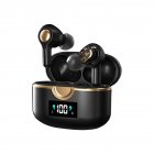 T22 Wireless Earbud, Headphones 120H Ear Buds Double Stereo Channel Deep Bass Stereo With Mini Charging Case, In-Ear Earphones Compatible For Android IOS TV Phone Sports T22 Dual Dynamic Speaker Black