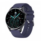 T33s Smart Watch Bluetooth-compatible Calling Body Temperature Heart Rate Blood Pressure Blood Oxygen Monitoring Music Smartwatch Navy blue