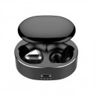 T50 TWS Bluetooth <span style='color:#F7840C'>Earphone</span> Stereo Touch Control Bass BT 5.0 Eeadphones With Mic Handsfree Earbuds AI Control black