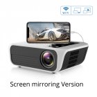 T500 Mini Projector 1080P High Definition LED Home Digital Projector Portable for Mobile Phone white_US Plug