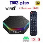 T95z Plus Android 12 Tv Box H618 6k 2.4g 5g Wifi6 Bluetooth-compatible5.0 H.265 Global Media Player Receiver US Plug 2+16GB