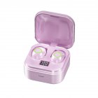 TG01 02 Mini Bluetooth-compatible 5.1 Wireless Headset Digital Display Tws Stereo In-ear Touch-control Earphone TG02mini pink