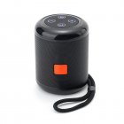 TG519 Portable Speaker Mini Wireless Speaker 10M Wireless Range USB Disk TF Card Player For Phones Travel Hiking Car black