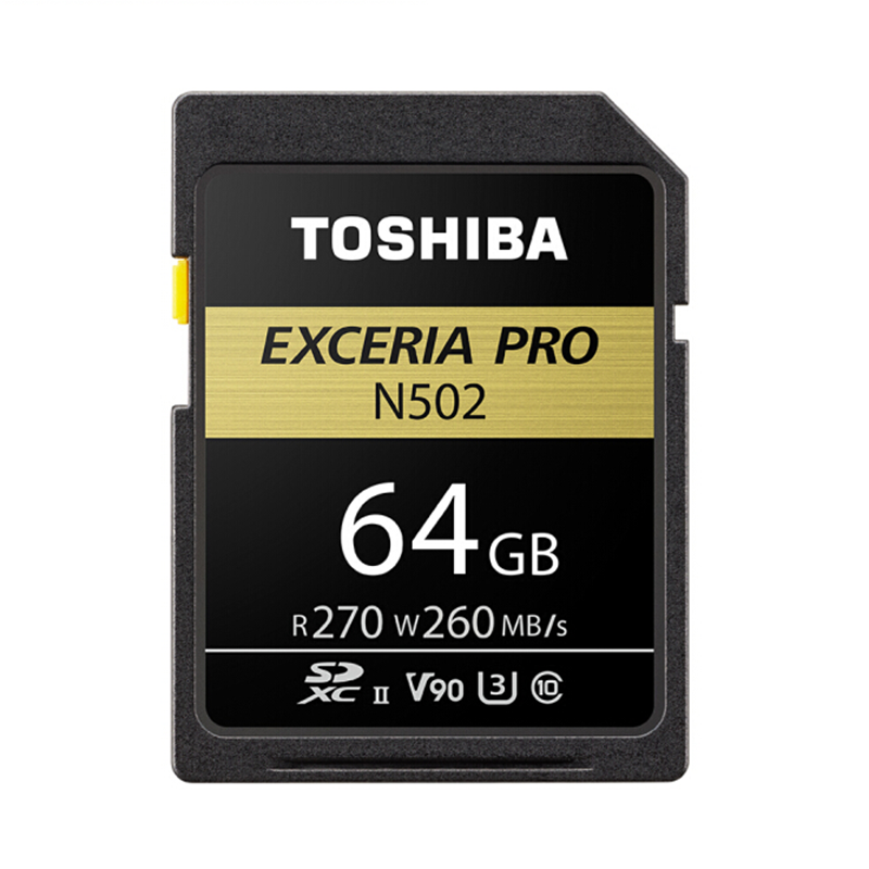 TOSHIBA EXCERIA Pro N502 SD Card 64GB