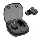 TWS Bluetooth 5.0 Wireless Headset HI-FI Stereo Mini Sports Earphone With Microphone Charging Box black
