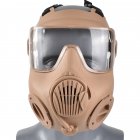 Tactical Protective Mask Cs Game Face Covers Outdoor Protection Mask For Halloween Cosplay Equipment ZL4 mud-clear lens