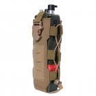 Tactical Water Bottle Holder Adjustable Outdoor Sports Kettle Carrier Pouch For Backpack For Backpack Bicycle Belt Straps Khaki
