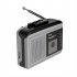 Tape Player Cassette Machine Am Fm Radio Built in Speaker Retro Tape Player Battery usb Charing Powered dark grey