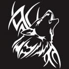 Tattoo Wolf <span style='color:#F7840C'>Car</span> <span style='color:#F7840C'>Motorcycle</span> Body Stickers Vinyl <span style='color:#F7840C'>Car</span> Styling Decal Accessories white
