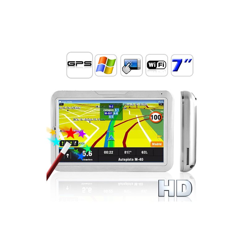 7 Inch Touch Screen GPS Navigator (WIFI + Dir