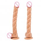 Thread Big Dildos Penis Silicone Simulation Suction Cup Masturbator Couple Sex Toys Adult Supplies brown