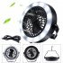 Three in one Led Multifunctional  Power Supply Rechargeable Camping Tent Lamp black