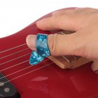 Thumb Finger Guitar Pick Celluloid Mediator Thumbpick for Acoustic Electric Guitarra Random Color Random Color_Folk / electric guitar universal
